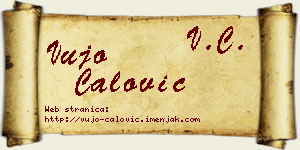 Vujo Ćalović vizit kartica